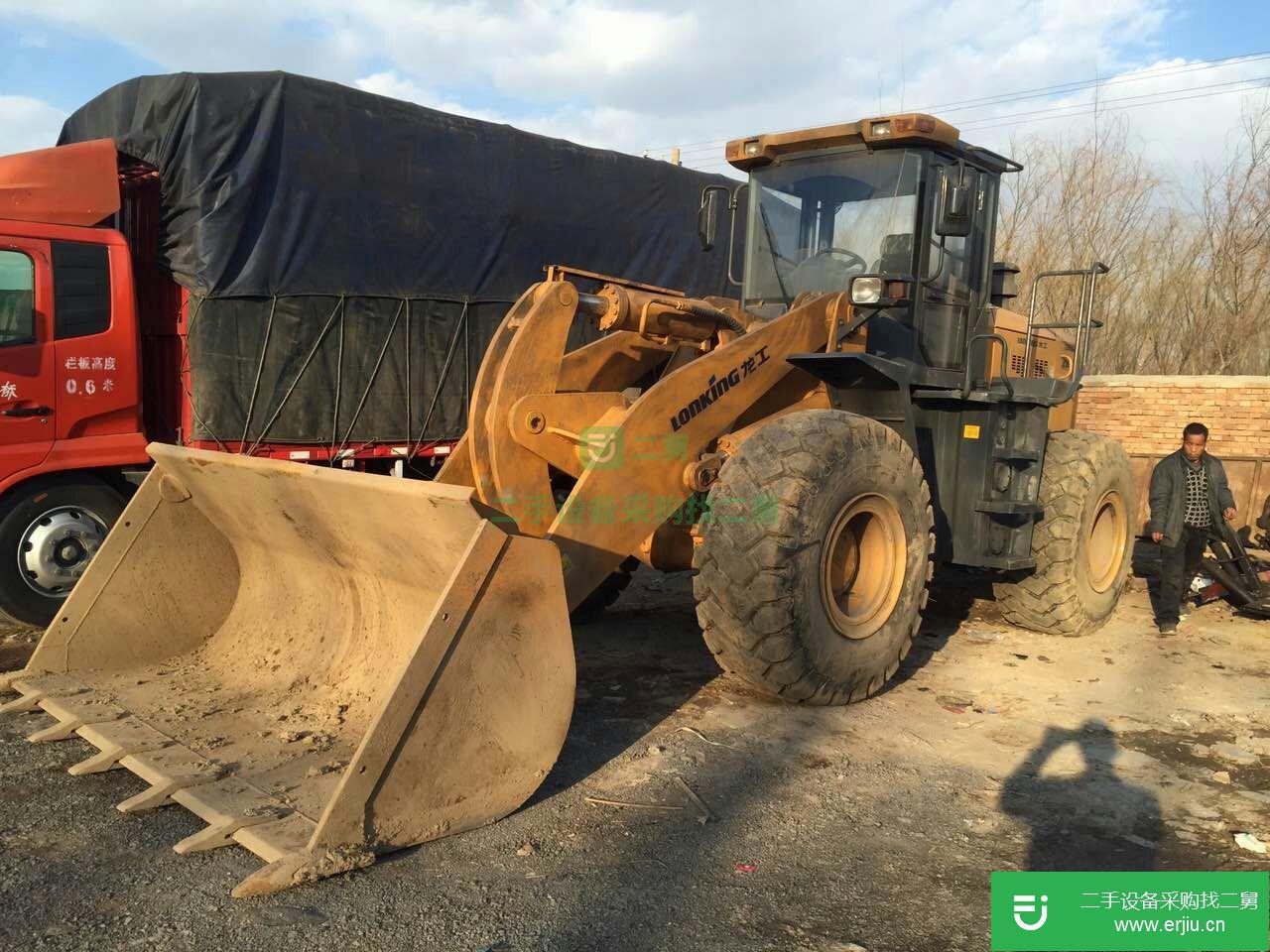 出售二手龍工855加長臂章裝載車