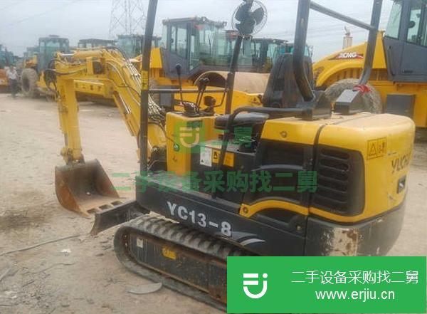 出售二手玉柴YC1335挖掘機
