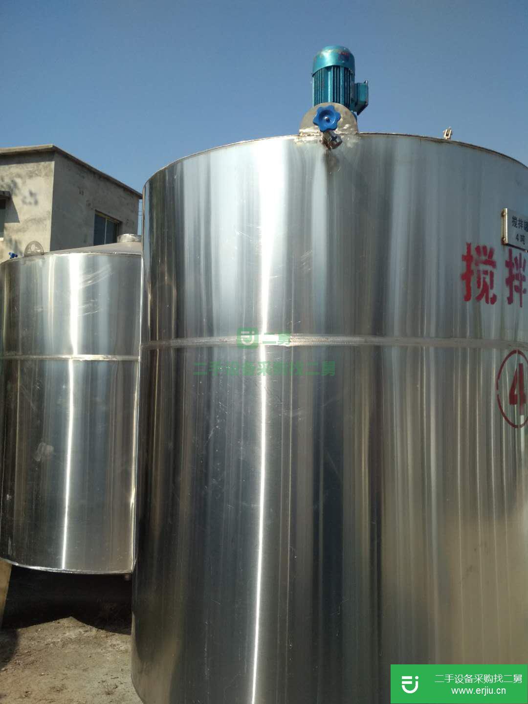 出售二手3方不銹鋼攪拌罐