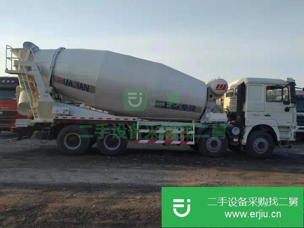 出售二手國五18方華建上裝375馬力攪拌車