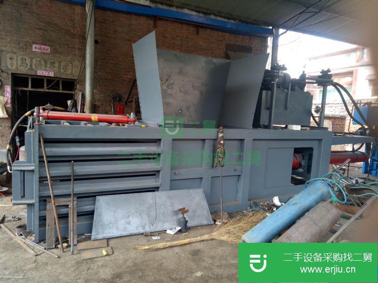 出售二手160型廢紙塑料瓶打包機