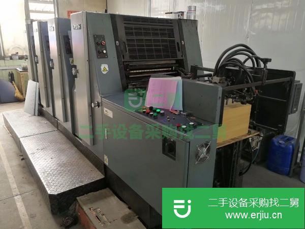 出售二手冠華564半自動裝版斜拉四色膠印機