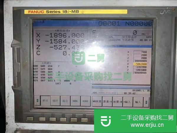 出售二手崴立YB525YZ五面體龍門加工中心