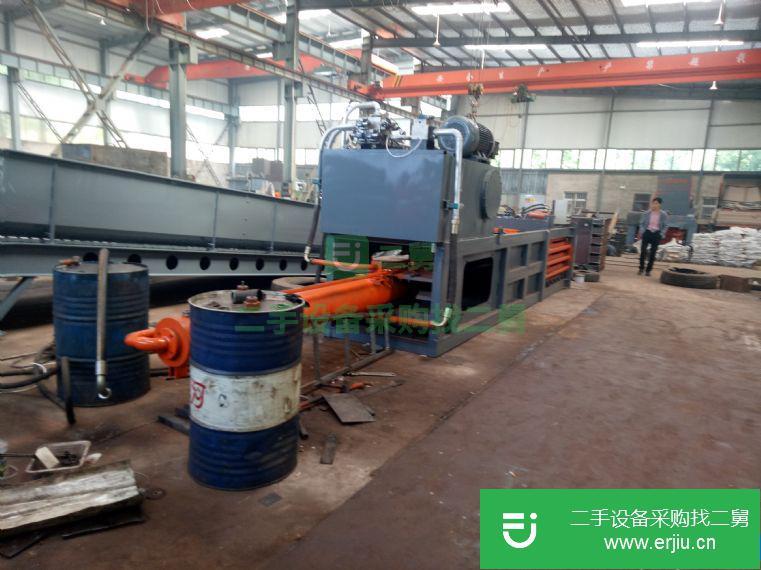 出售二手160型廢紙塑料瓶打包機