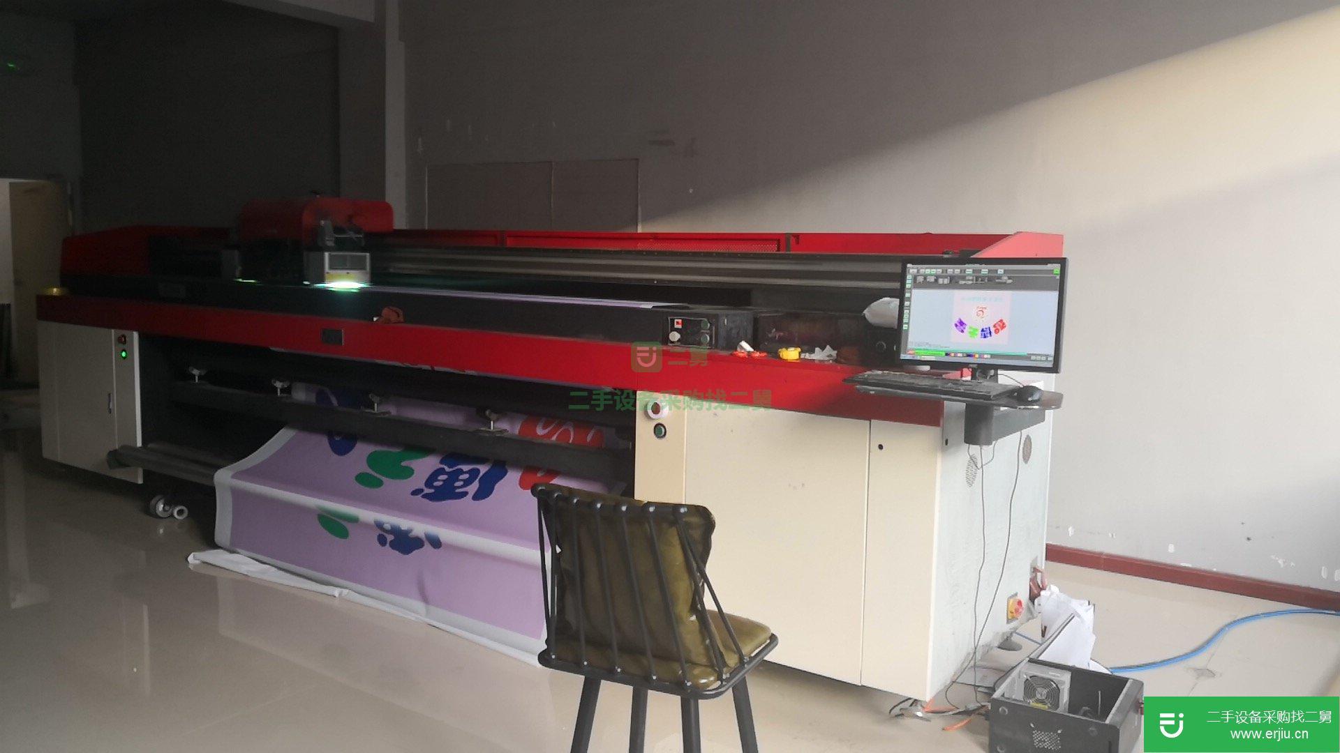 出售二手維斯特S300膠輪UV卷材機