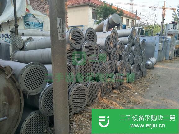 出售二手全不銹鋼列管冷凝器