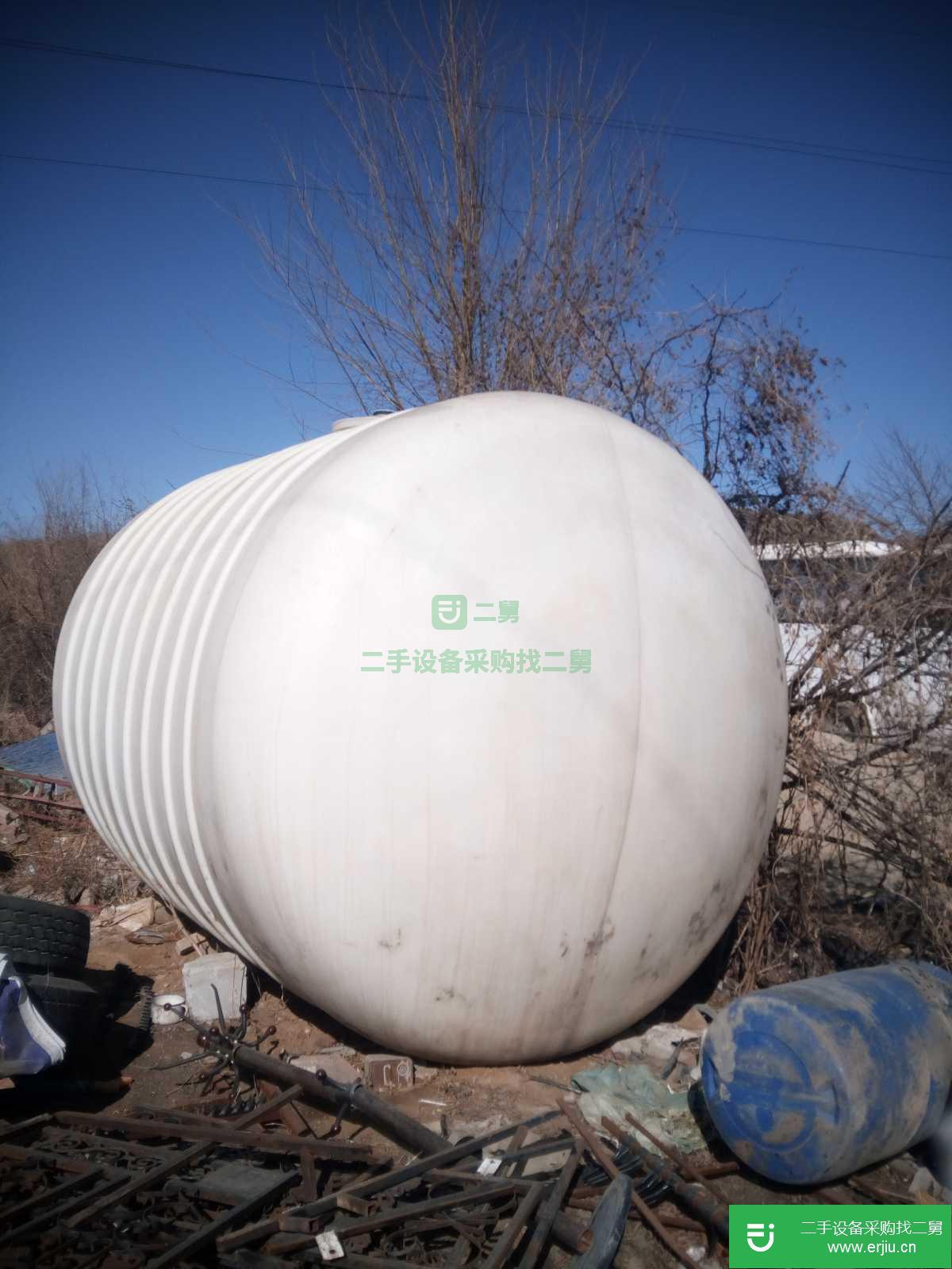 出售二手PE材質20立方臥罐