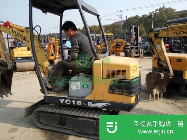 出售二手玉柴18小型國產挖機