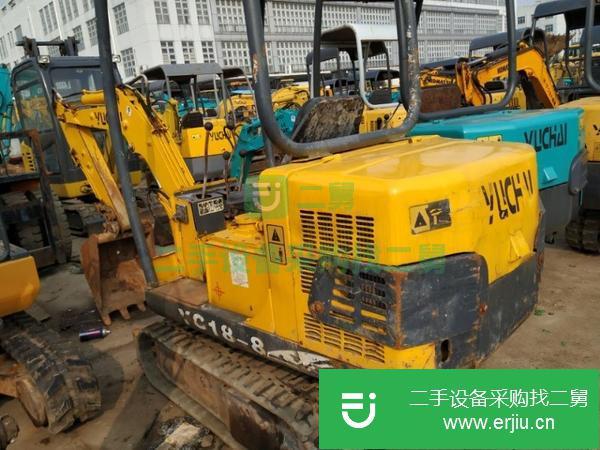出售二手玉柴18小型履帶式挖掘機