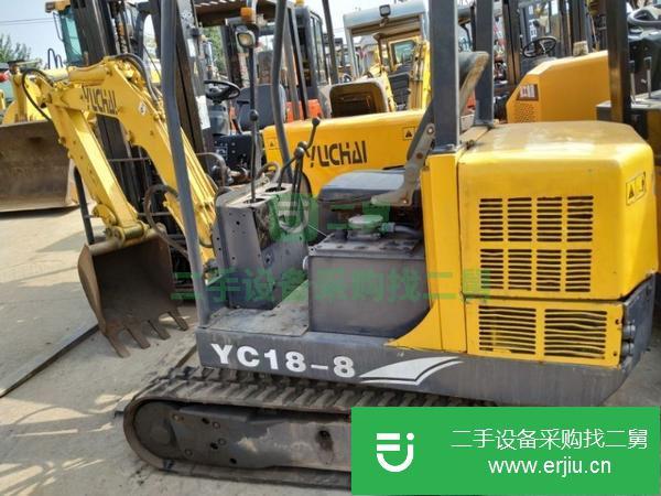 出售二手玉柴18小型履帶式挖掘機