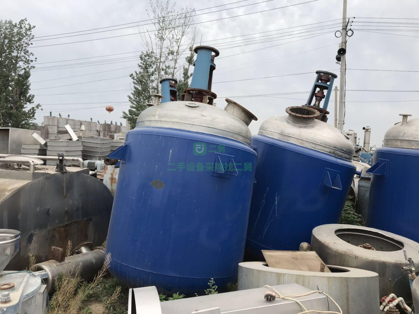 二手不銹鋼反應釜九成新的設備
