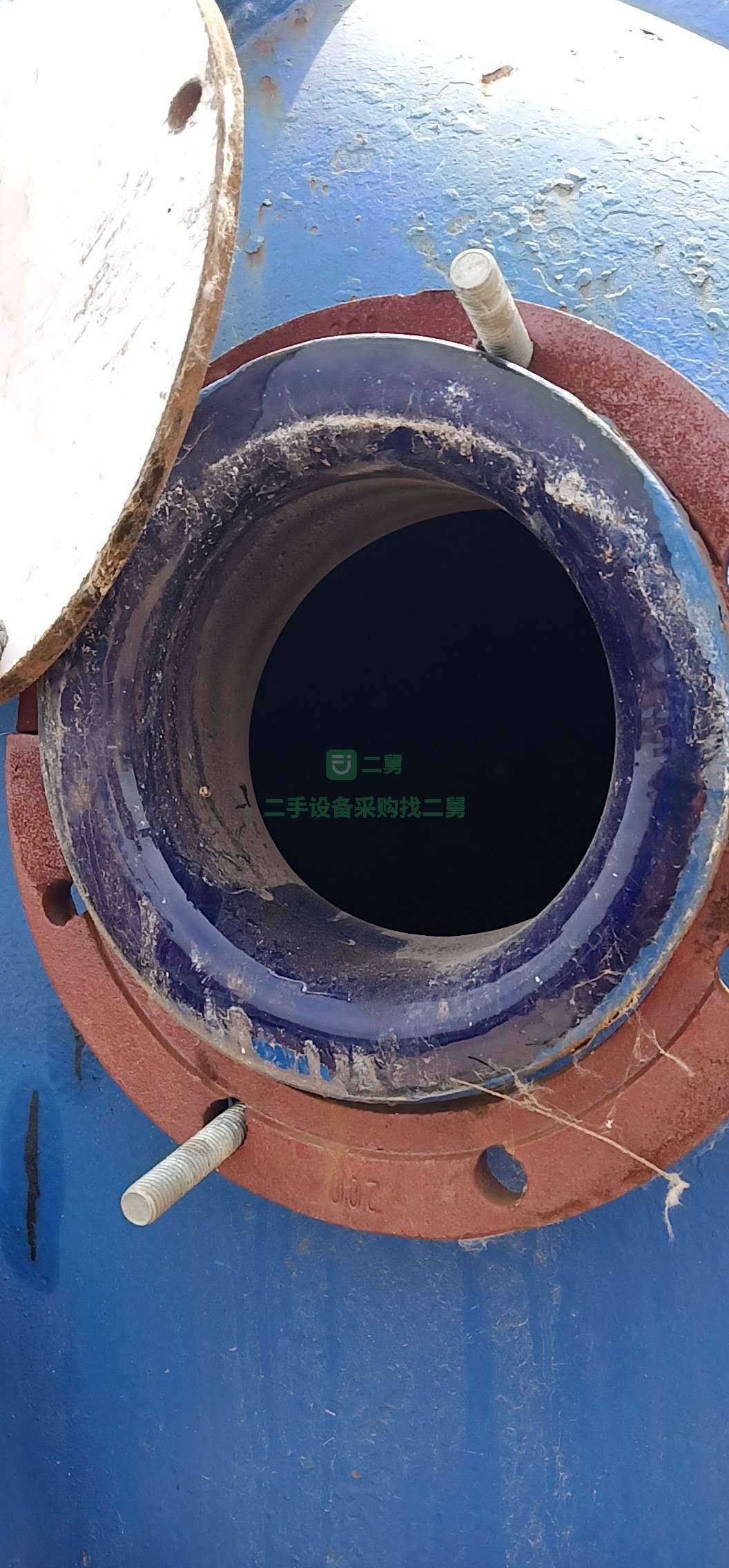 二手九成九10噸搪瓷反應釜低價處理