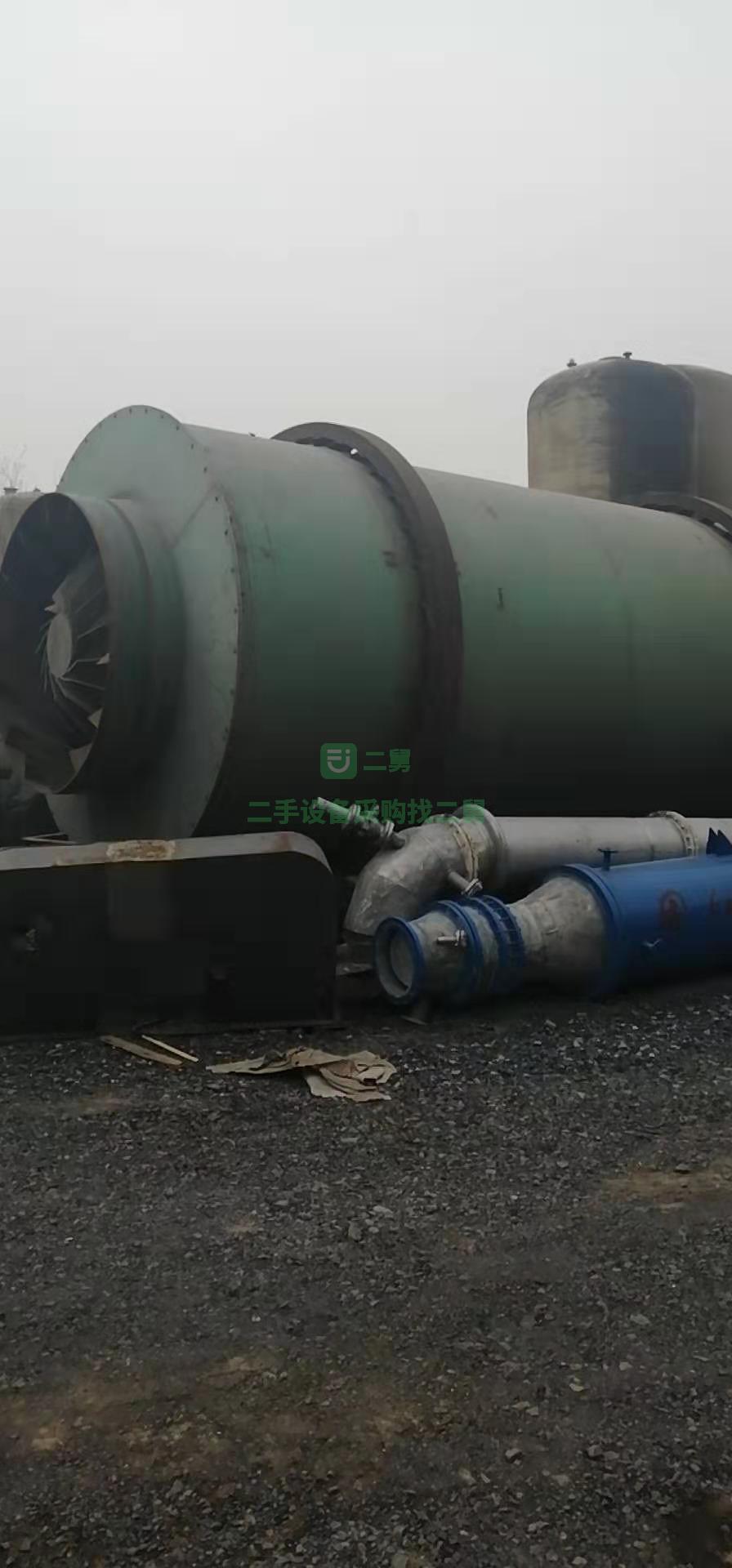 二手八成新三回程滾筒烘干機