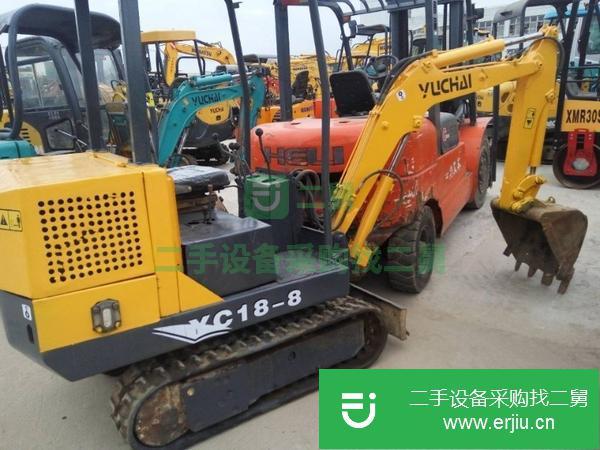 舊履帶式二手玉柴25小型國產挖掘機