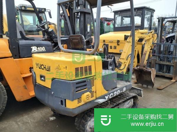 二手舊履帶式玉柴18小型挖掘機