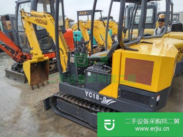 二手舊履帶式玉柴18小型挖掘機