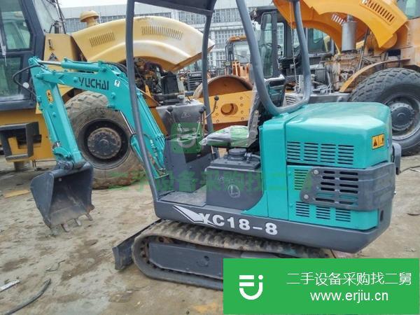 二手舊履帶式玉柴18小型挖掘機