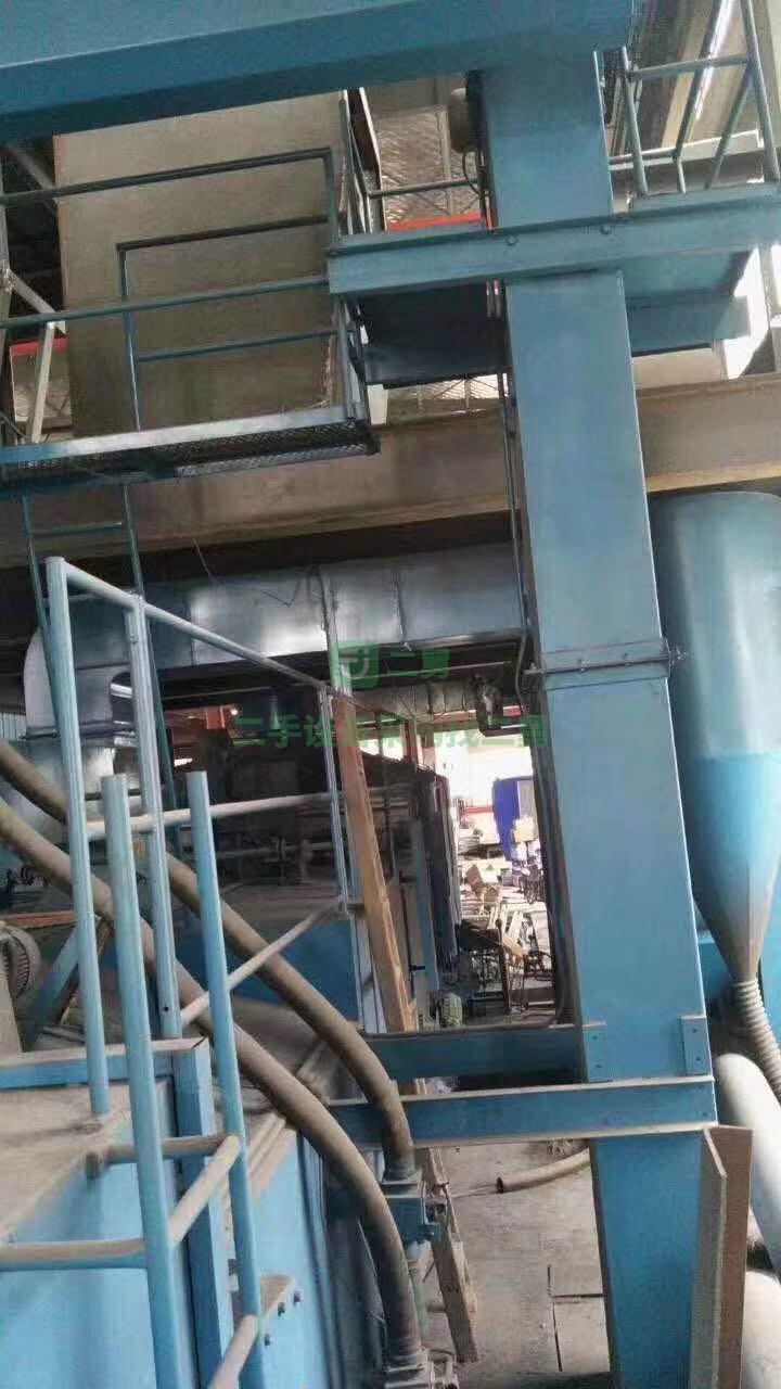 二手鋼板預處理拋丸機八個11千瓦拋頭脈沖除塵
