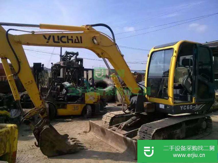 轉讓二手玉柴YC60-8小挖掘機