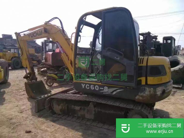 轉讓二手玉柴YC60-8小挖掘機