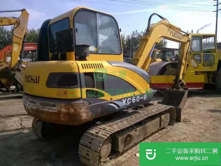 轉讓二手玉柴YC60-8小挖掘機