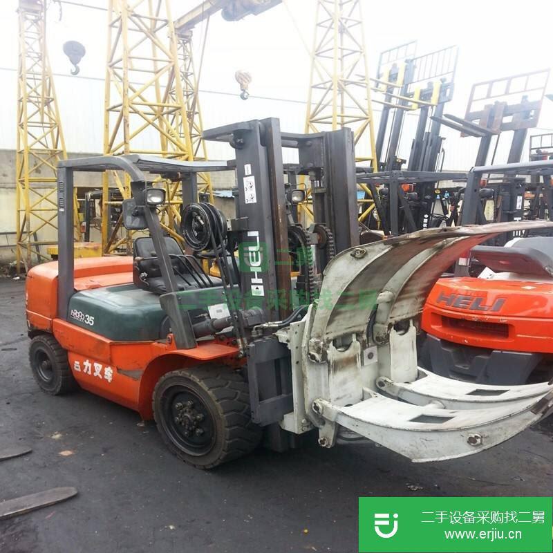 二手廢紙夾叉車3.5噸