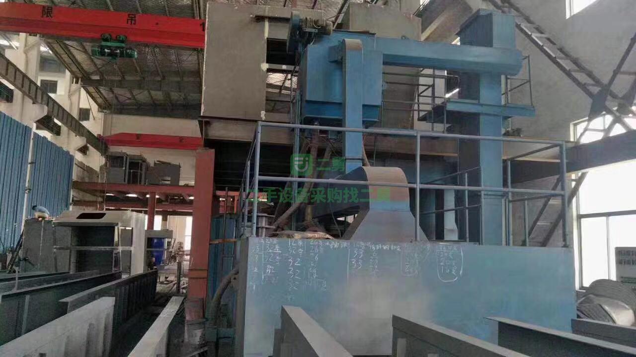 二手鋼板預處理拋丸機八個11千瓦拋頭脈沖除塵