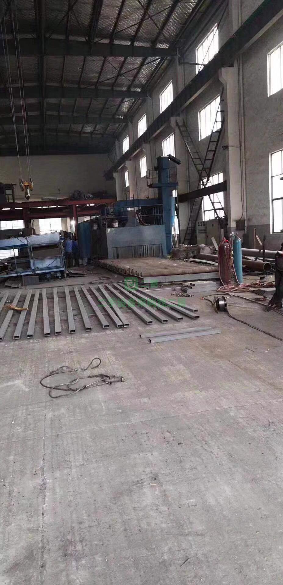 二手鋼板預處理拋丸機八個11千瓦拋頭脈沖除塵
