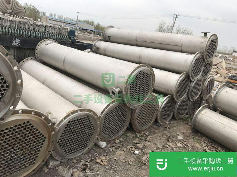轉讓二手列管式不銹鋼冷凝器