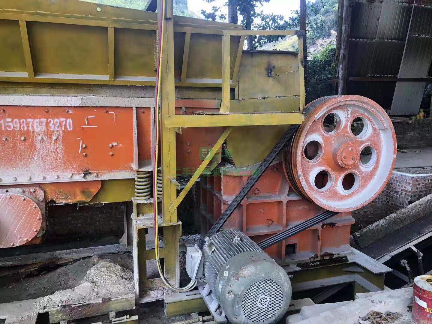 二手58顎式破碎機石料破碎機制砂機砂石料生產線設備
