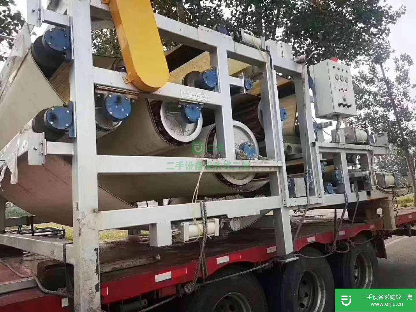 山東濟南出售二手九成新的廣州綠達帶式壓濾機