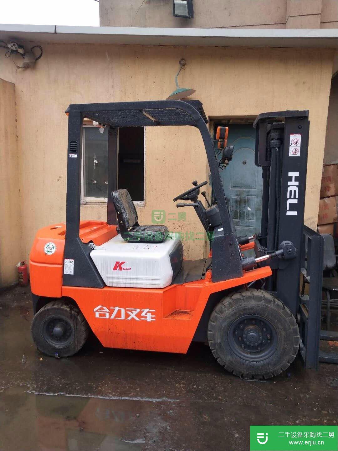 轉讓一臺柴油二手叉車 3噸合力帶中鋼側移叉車便宜處理