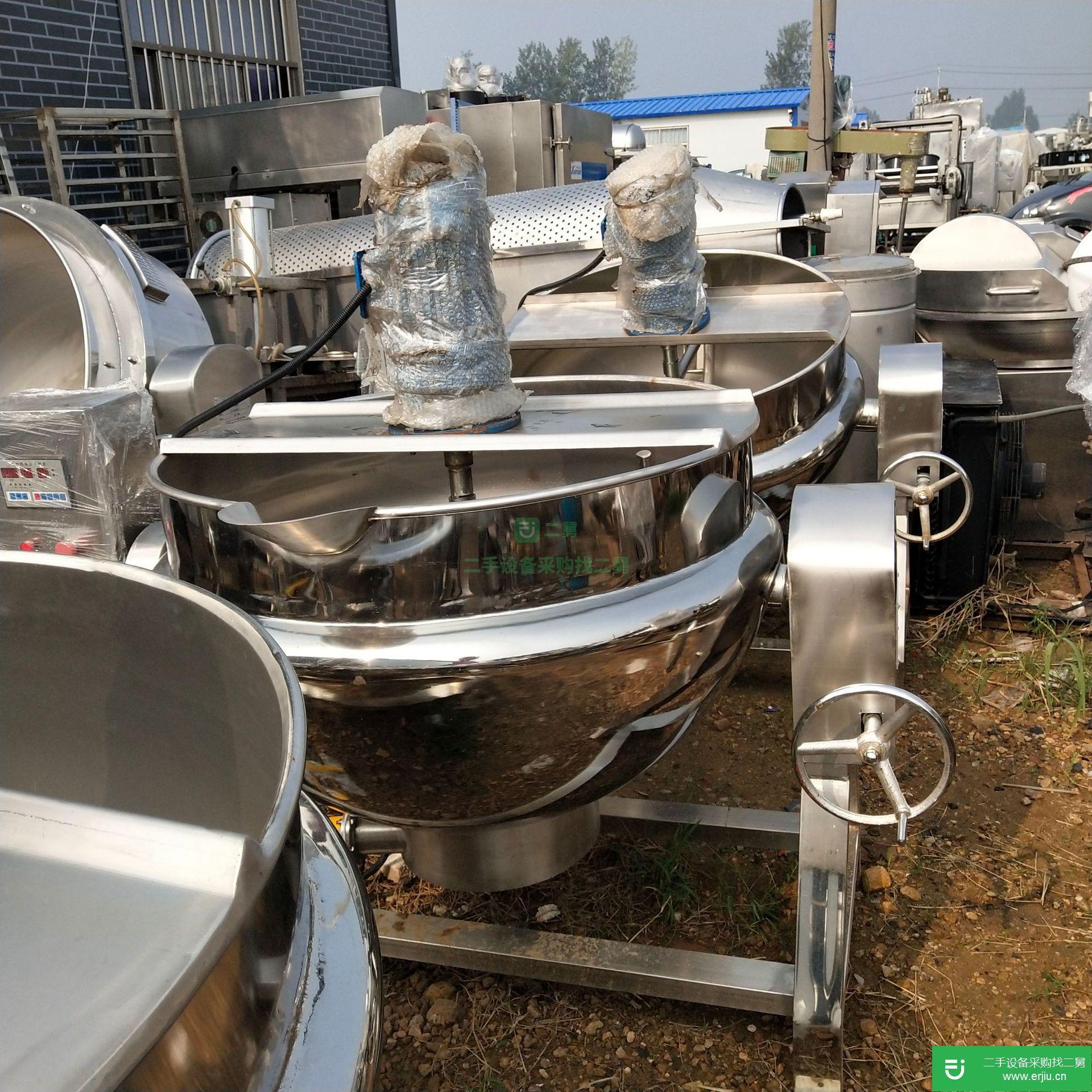 處理食品廠變頻斬拌機(jī) 電加熱夾層鍋