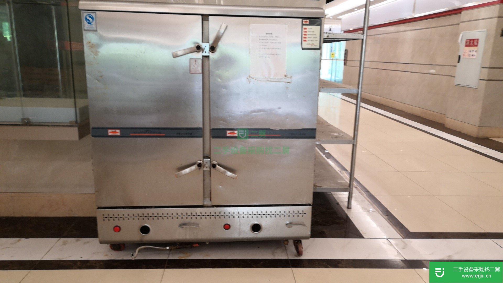 重慶市轄區(qū)出售二手九成新的餐廳用雙開門蒸飯車
