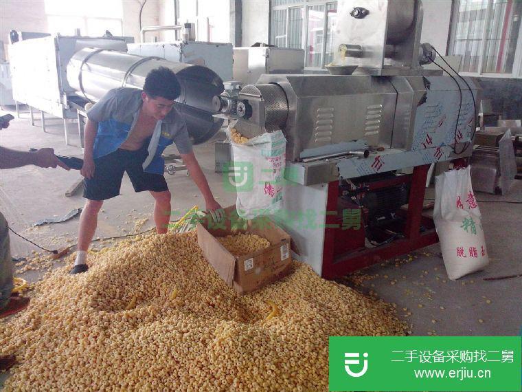 二手雙螺桿膨化機寵物飼料生產設備轉讓