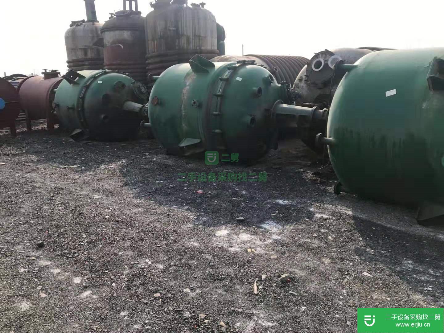 出售二手3000L電加熱搪瓷反應釜
