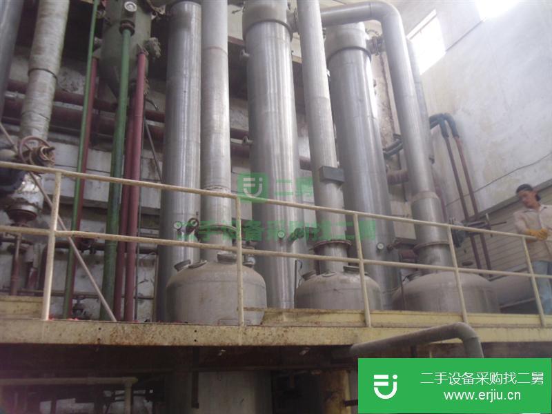 山東梁山二手多效蒸發(fā)器市場(chǎng)，二手雙效、三效、四效蒸發(fā)器