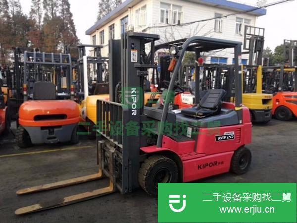 4米二手電瓶叉車,2噸自由門架電動叉車出售