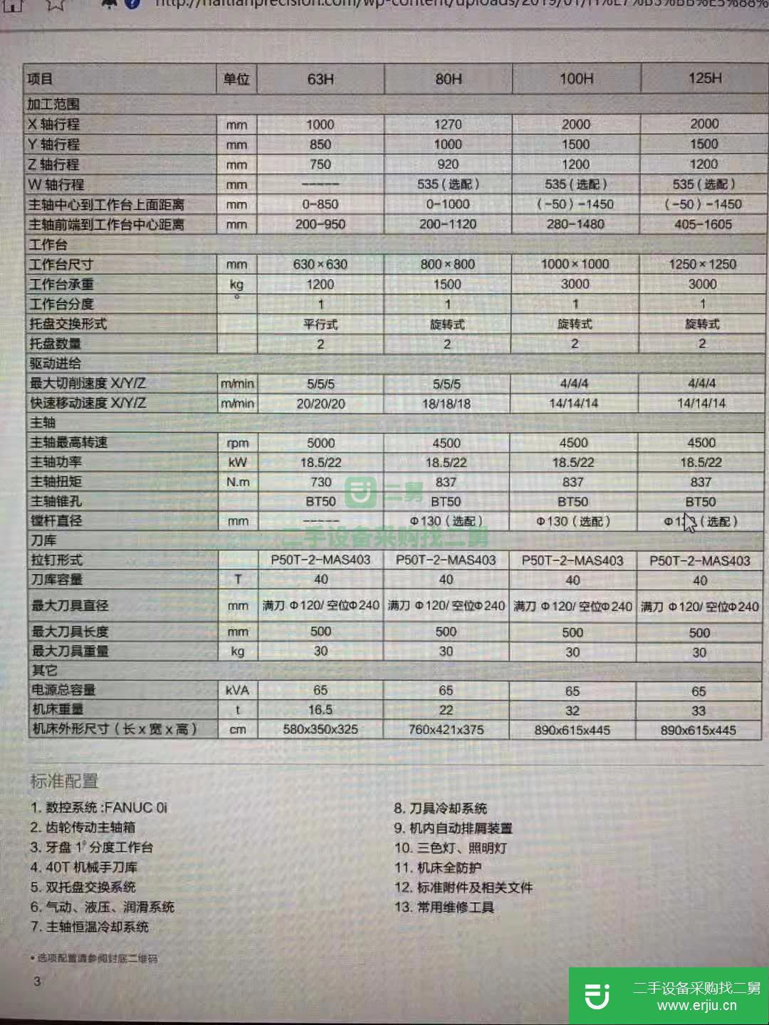 轉讓九成新發那科系統海天HTM-80H臥式加工中