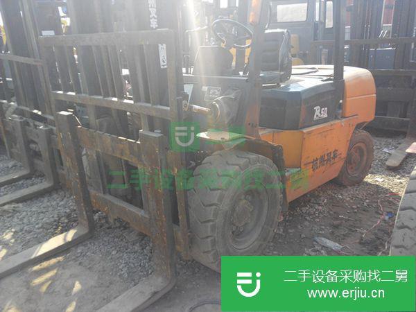 轉(zhuǎn)讓二手5噸合力杭叉叉車