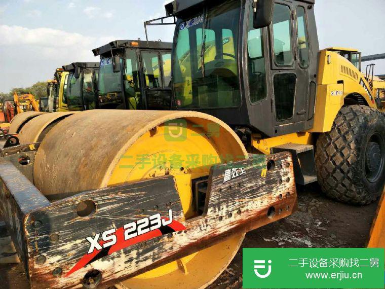 轉讓原版二手22噸徐工單鋼輪振動型壓路機