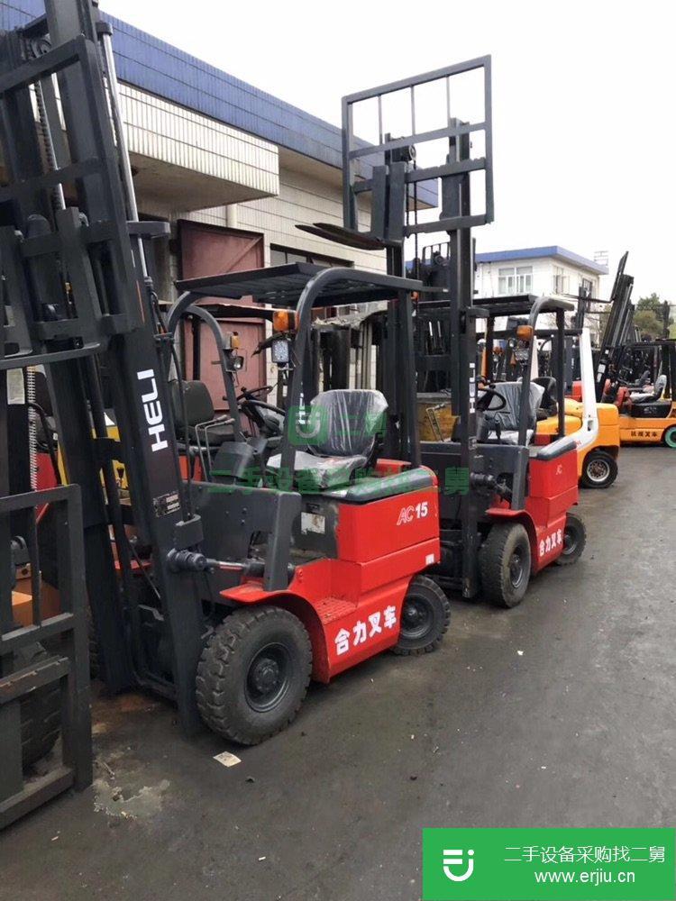 二手合力1.5噸全交流電動叉車，二手電動叉車現貨處理