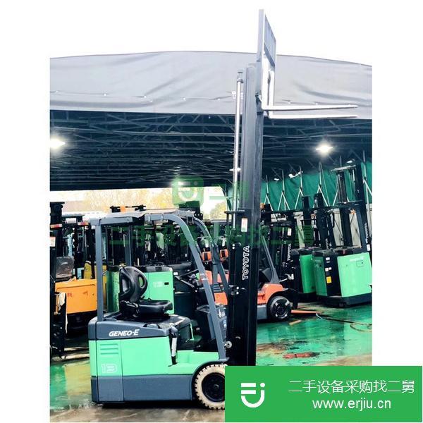 轉讓新到二手電動叉車豐田7FBE13 三支點式電動堆高車搬運車
