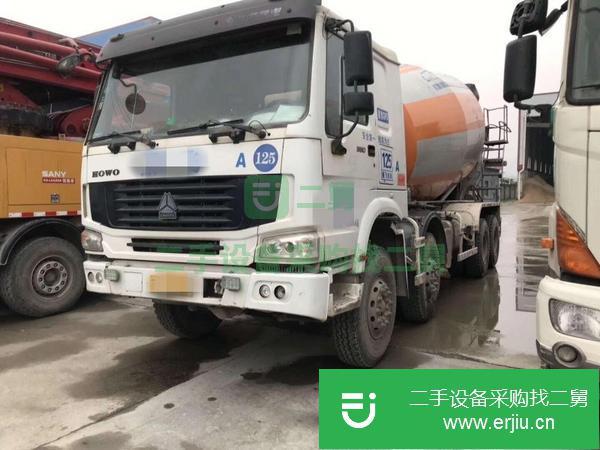 出售來賓2014年5月份國四大16方二手攪拌車,豪沃底盤中聯上裝