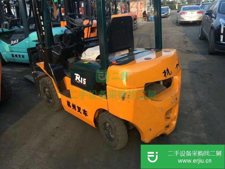 二手杭州1.5噸柴油叉車，1.5噸自動擋二手叉車出售