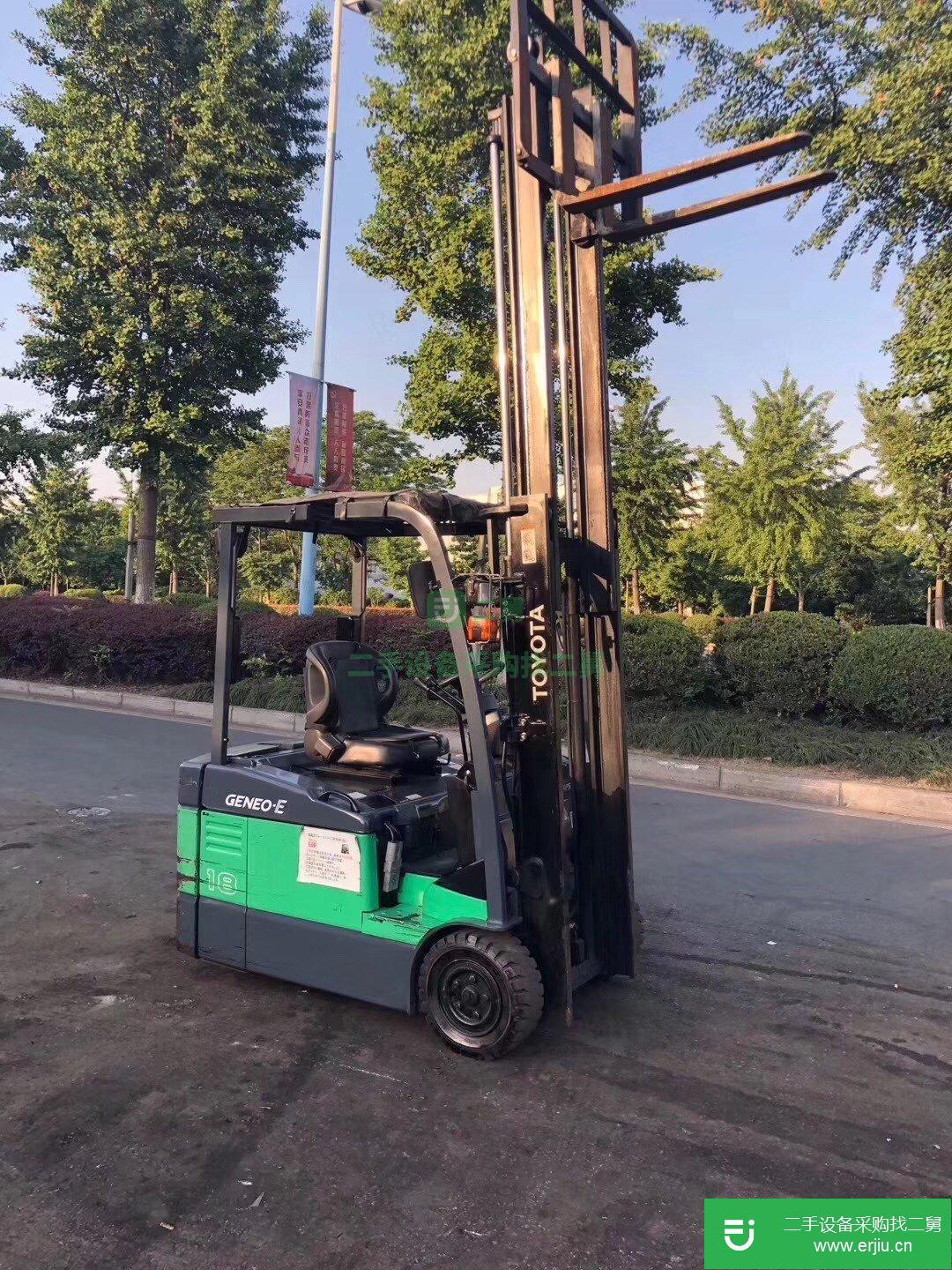 二手豐田1.8噸電動叉車，倉儲專用環保電動二手叉車