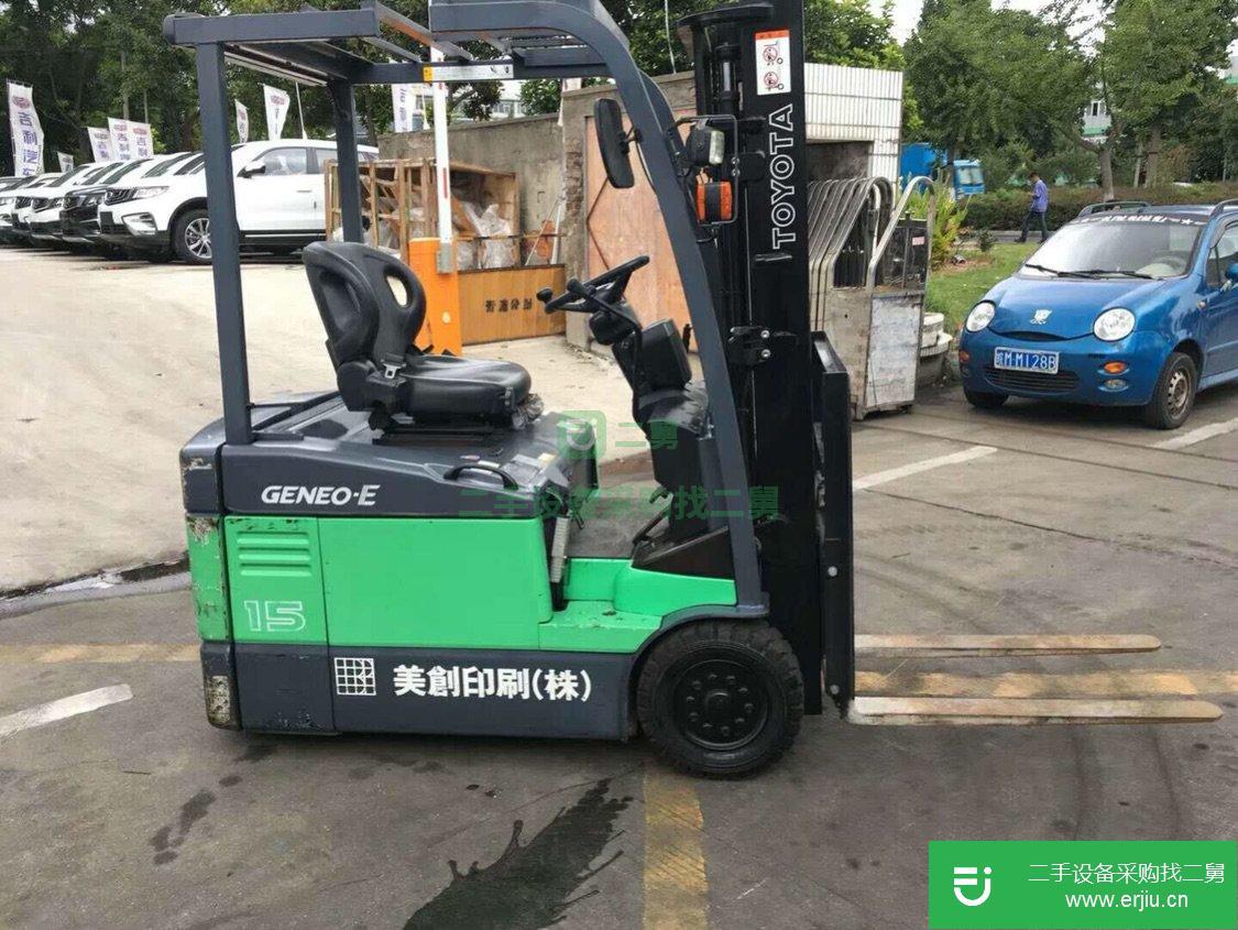 低價出售1.3噸二手豐田電動叉車 原版油漆二手叉車出售