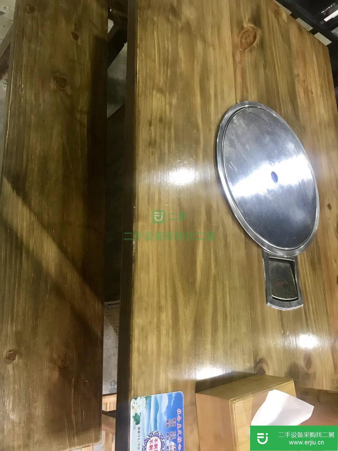 實木下層火鍋桌凳