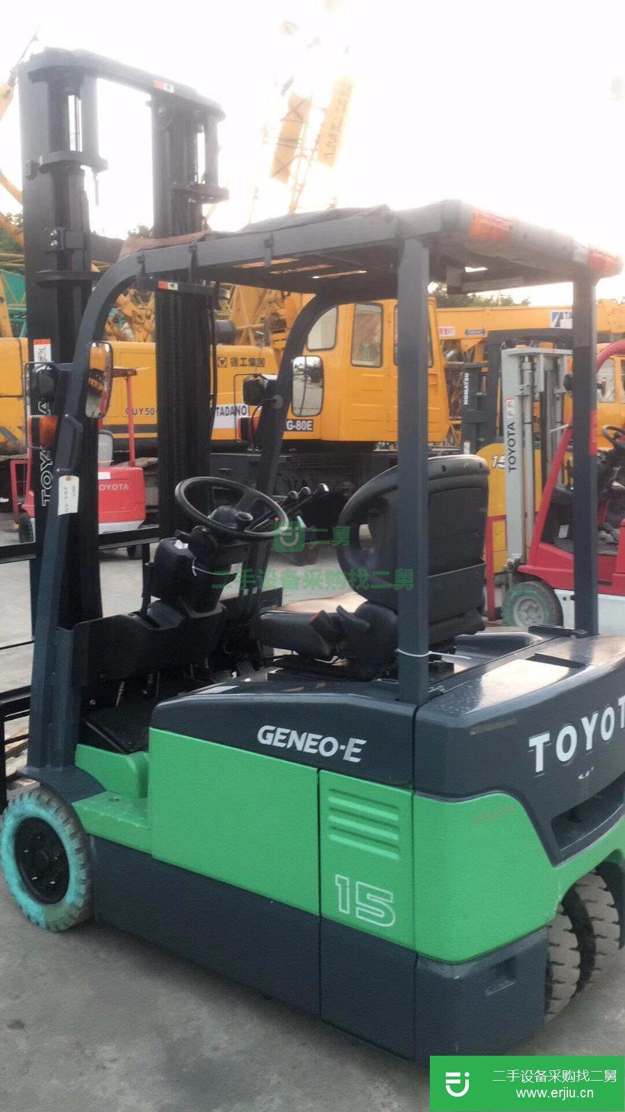 進口1.5噸豐田二手電動叉車，三支點電動二手叉車個人轉讓 (三支點二手電瓶叉車)