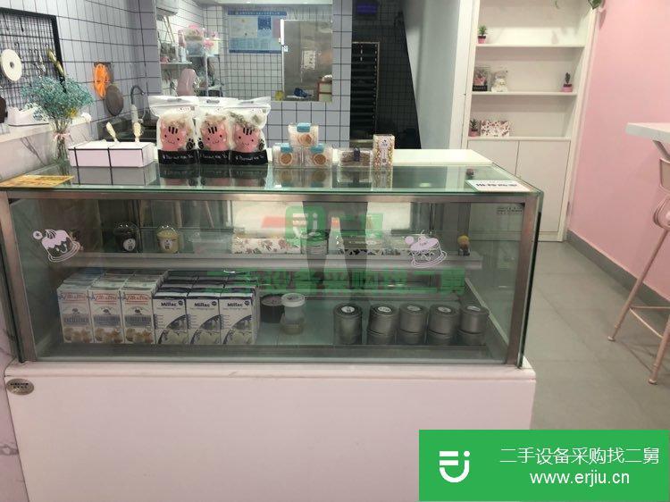 8成新甜品冷藏展示柜大理石臺面